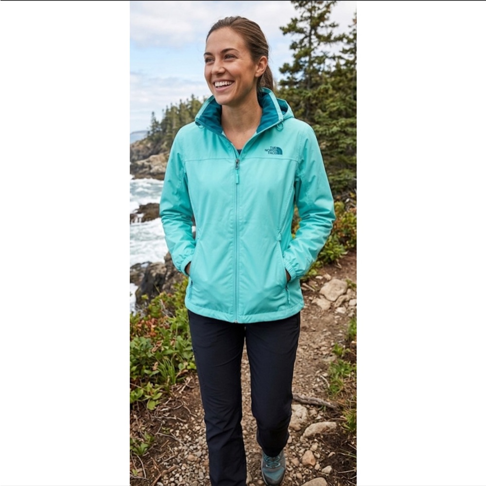 The North Face DryVent Jacket Light Teal Blue